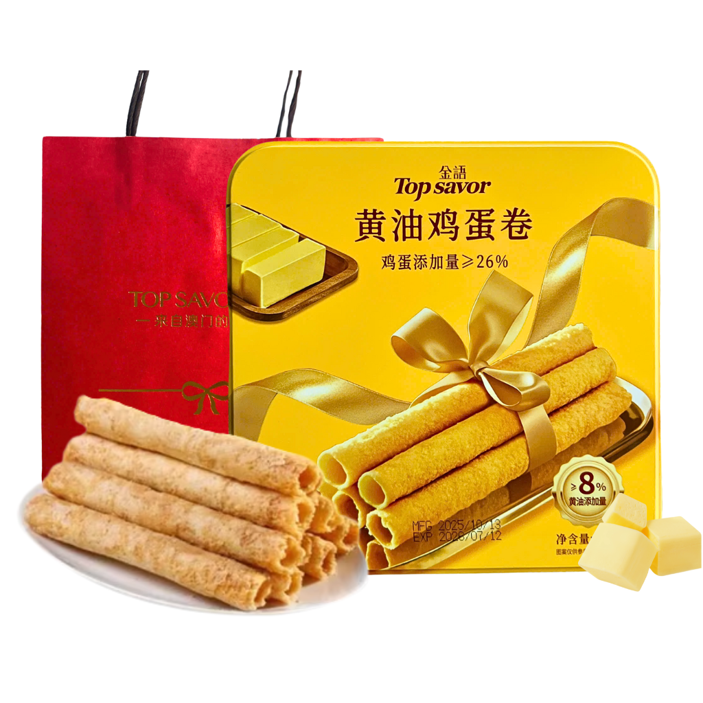 Bánh Trứng Cuộn Đài Loan Top Savor – 208g