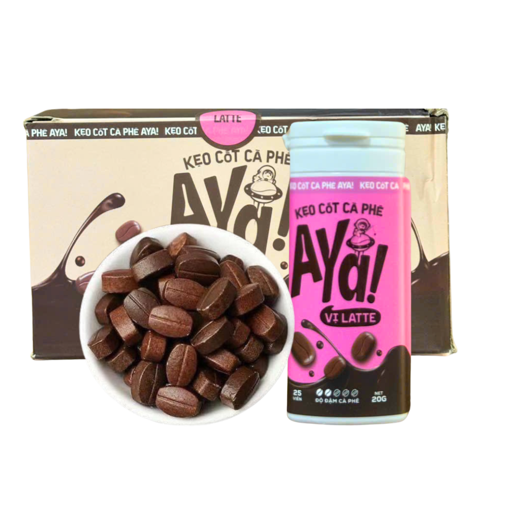 Kẹo Cốt Cà Phê – 20g (Vị Cappuccino, Vị Latte)