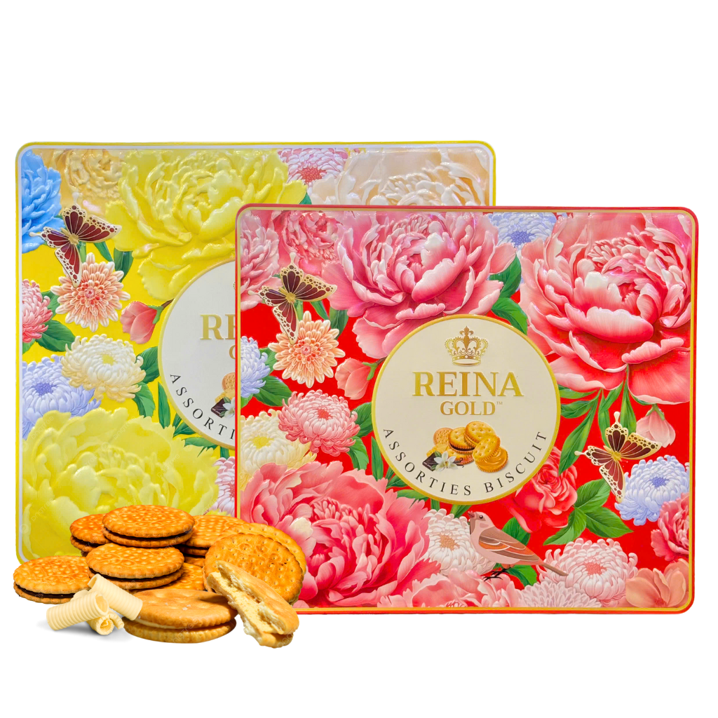 Bánh Quy Thập Cẩm Hộp Thiếc Reina Gold Cao Cấp - 410g