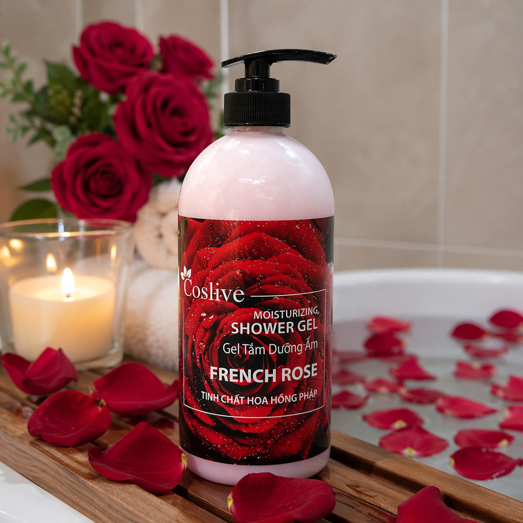Gel Dưỡng Ẩm Tinh Chất Hoa Hồng Coslive Pháp - 1000ML