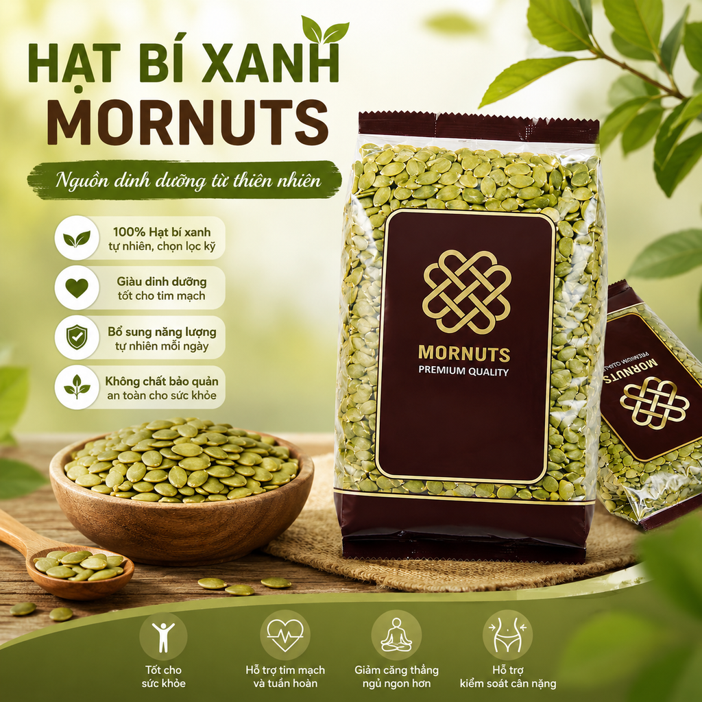 Hạt Bí Sấy Mornuts - 500g
