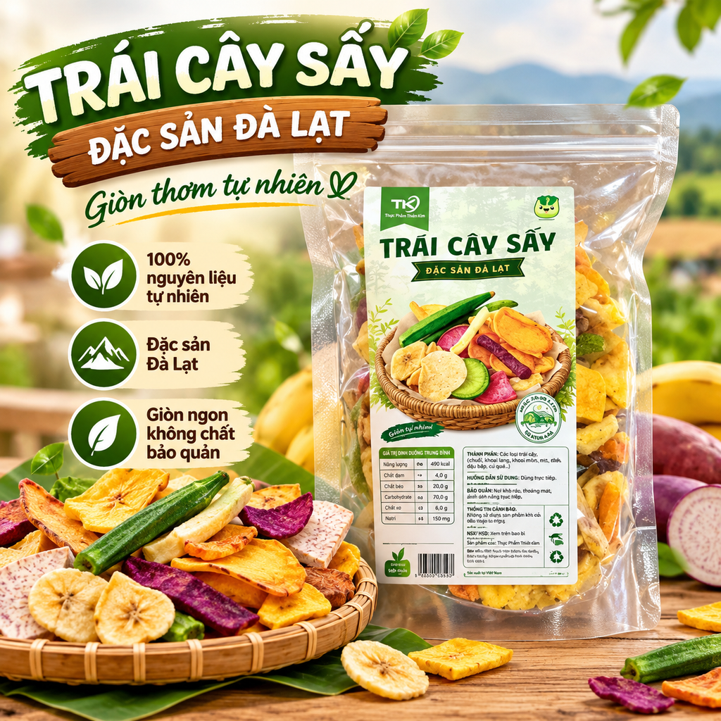 Trái Cây Sấy Đà Lạt - 300g