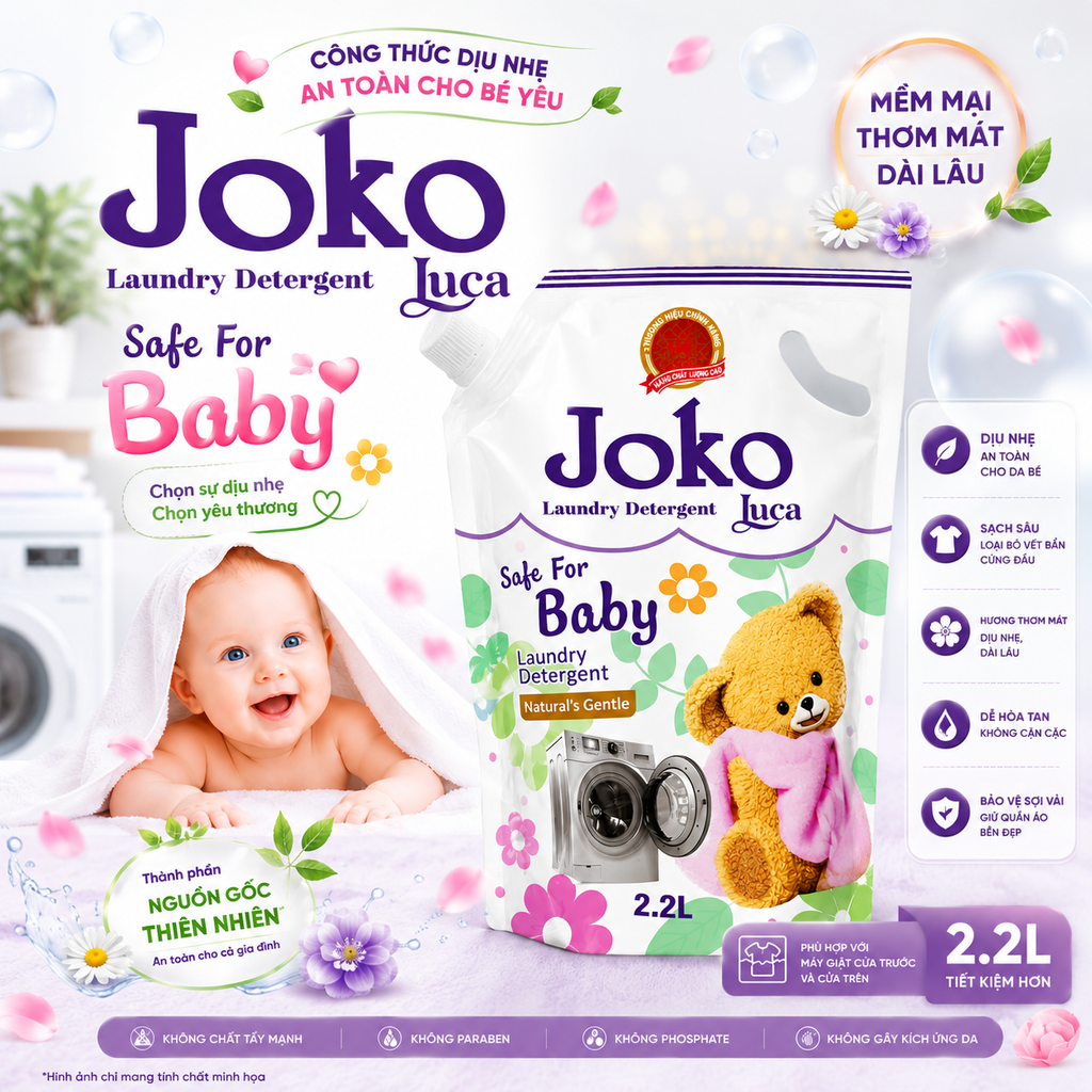 Nước Giặt Joko Safe For Baby - 2.2L