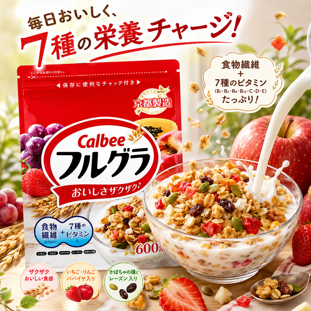 Ngũ Cốc Trái Cây Calbee Nhật Bản - 600g