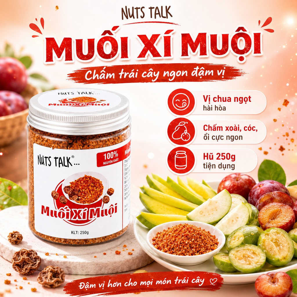 Muối Xí Muội Nuts Talk - Hũ 250g