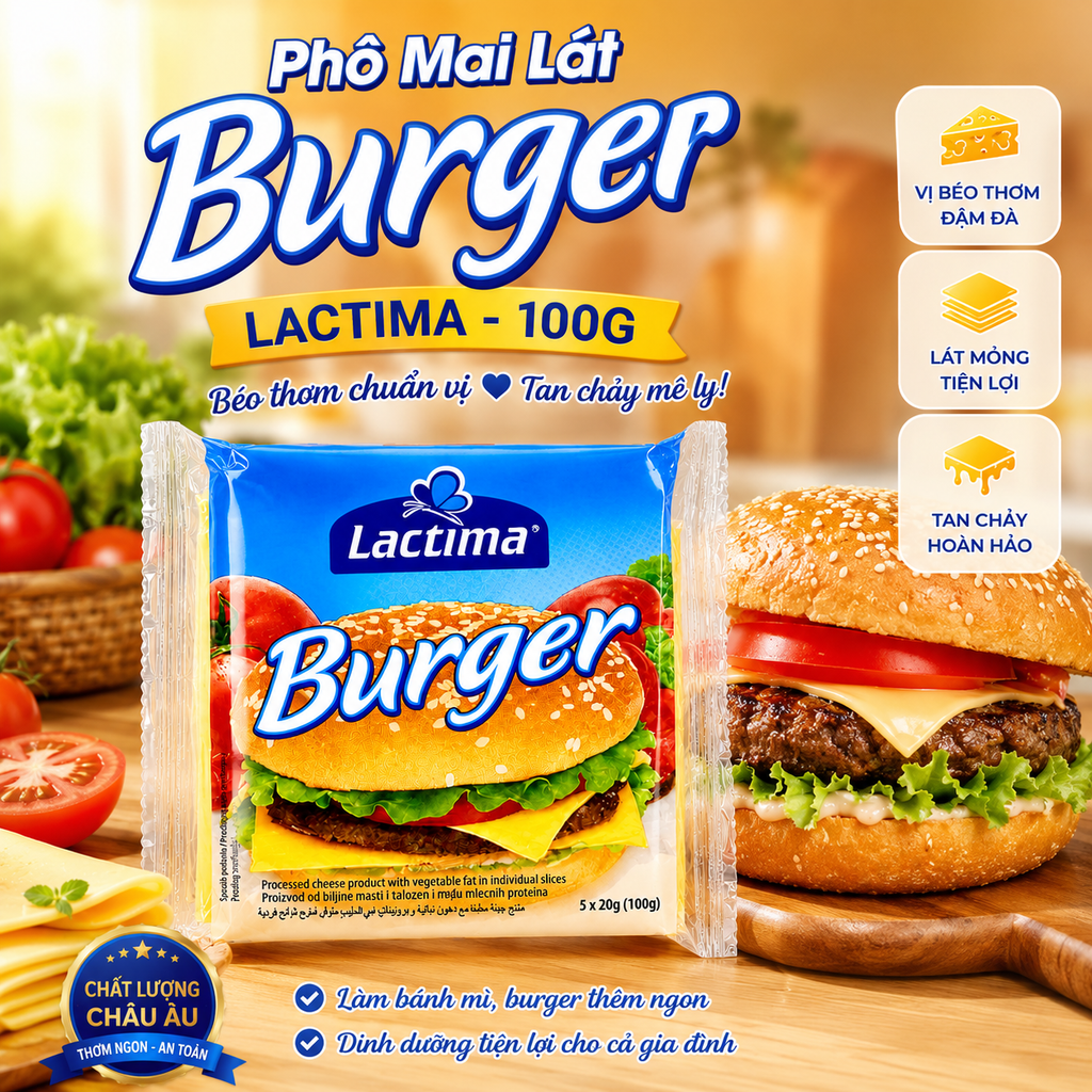 Phô Mai Lát Lactima - 100g