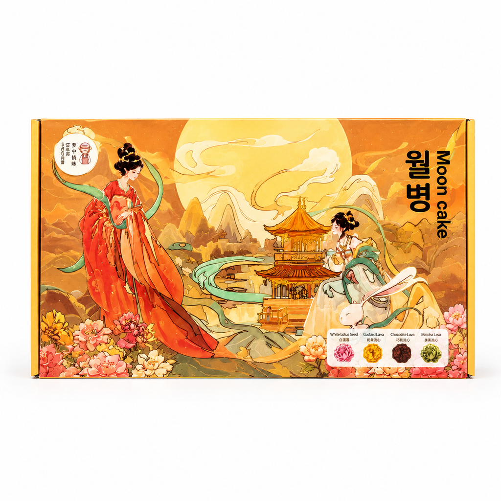 Bánh Trung Thu 4 Vị Mooncake - Hộp 8 cái