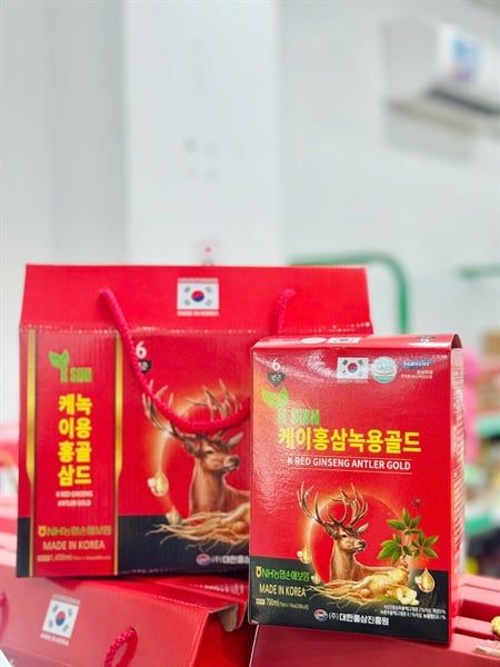 Nước Hồng Sâm Nhung Hươu - 70ml x 20 Gói