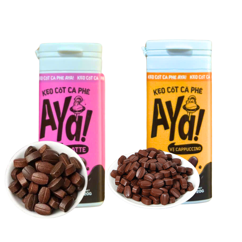 Kẹo Cốt Cà Phê – 20g (Vị Cappuccino, Vị Latte)