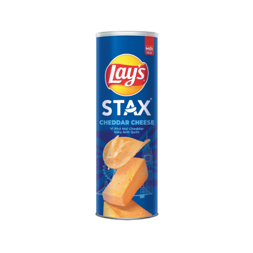 Snack Khoai Tây Đủ Vị Lay's Stax - 100g