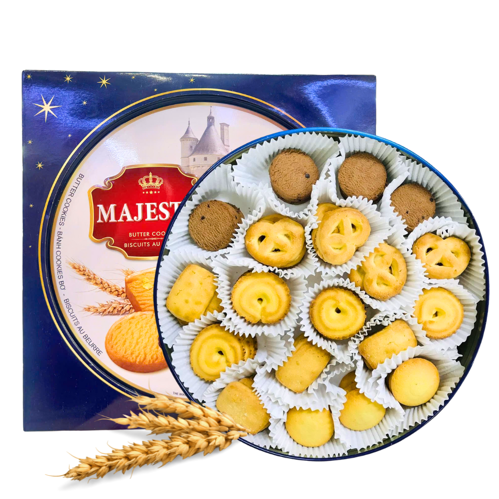 Bánh Quy Bơ Hộp Thiếc Cao Cấp Majestic - 382g