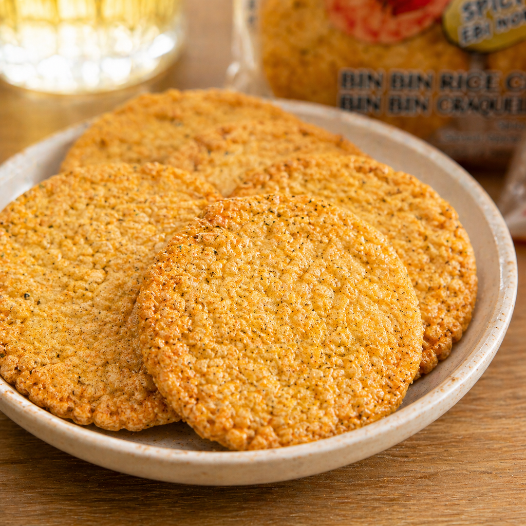 Bánh Gạo Bin Bin Tôm Vị Rong Biển Cay - 115G