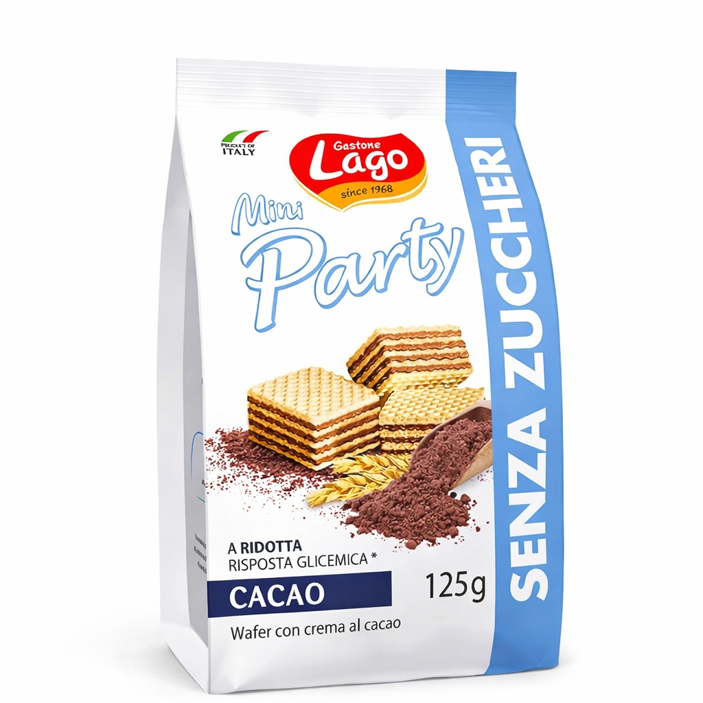 Bánh Lago Mini Party Sugar Free - Gói 125G