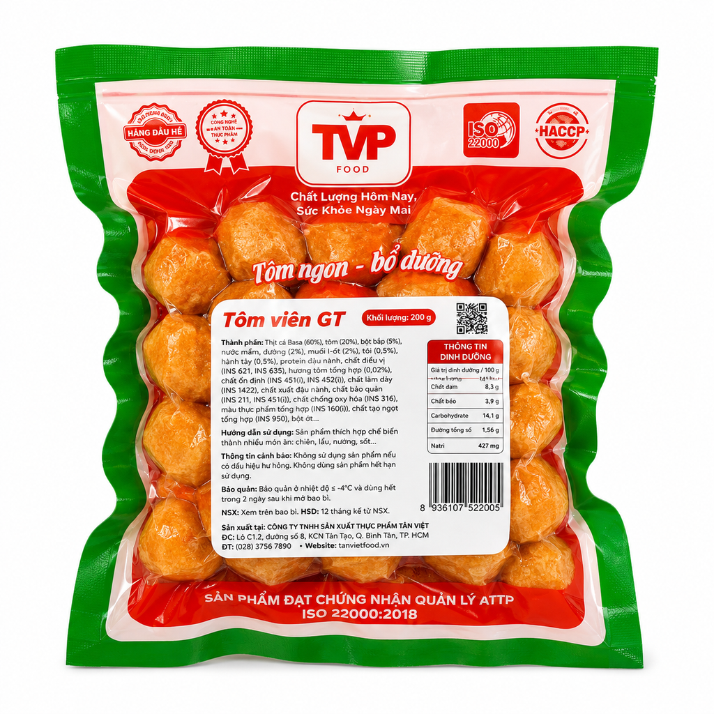 Cá Viên GT Tân Vĩnh Phát - Gói 200G