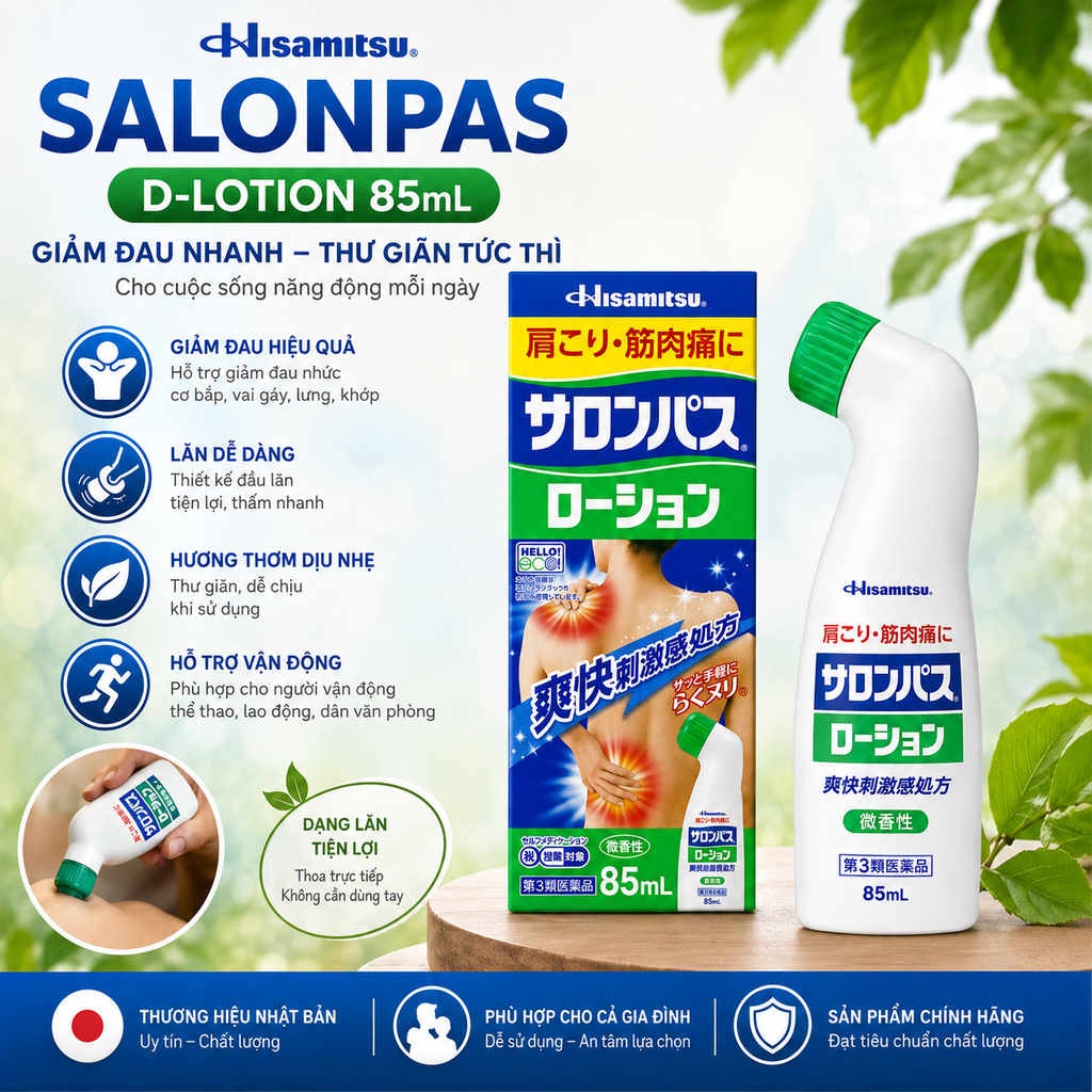 Lăn Salonpas Hisamitsu - 85ml