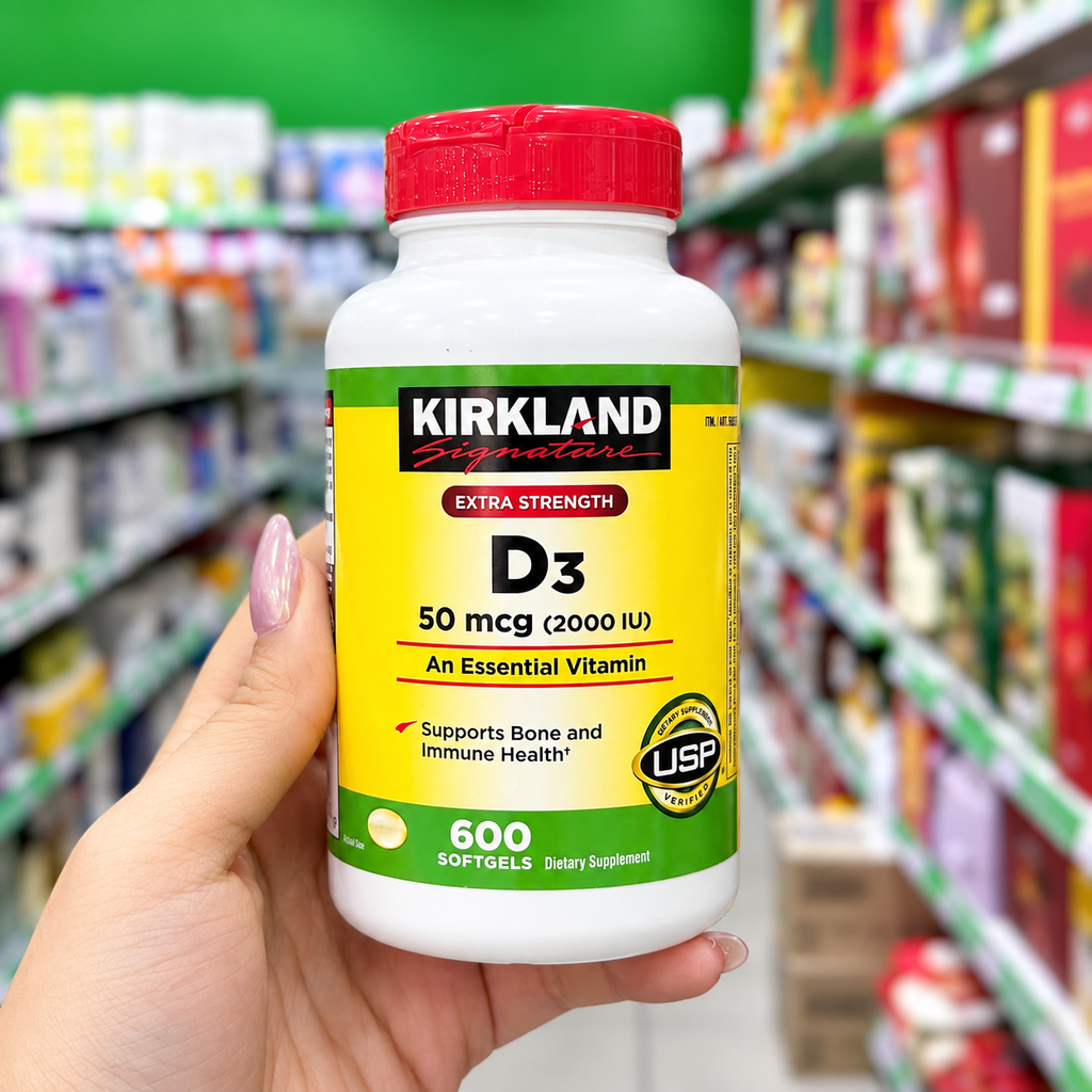 Viên Uống Bổ Sung Vitamin D3 Kirkland - 600 Viên