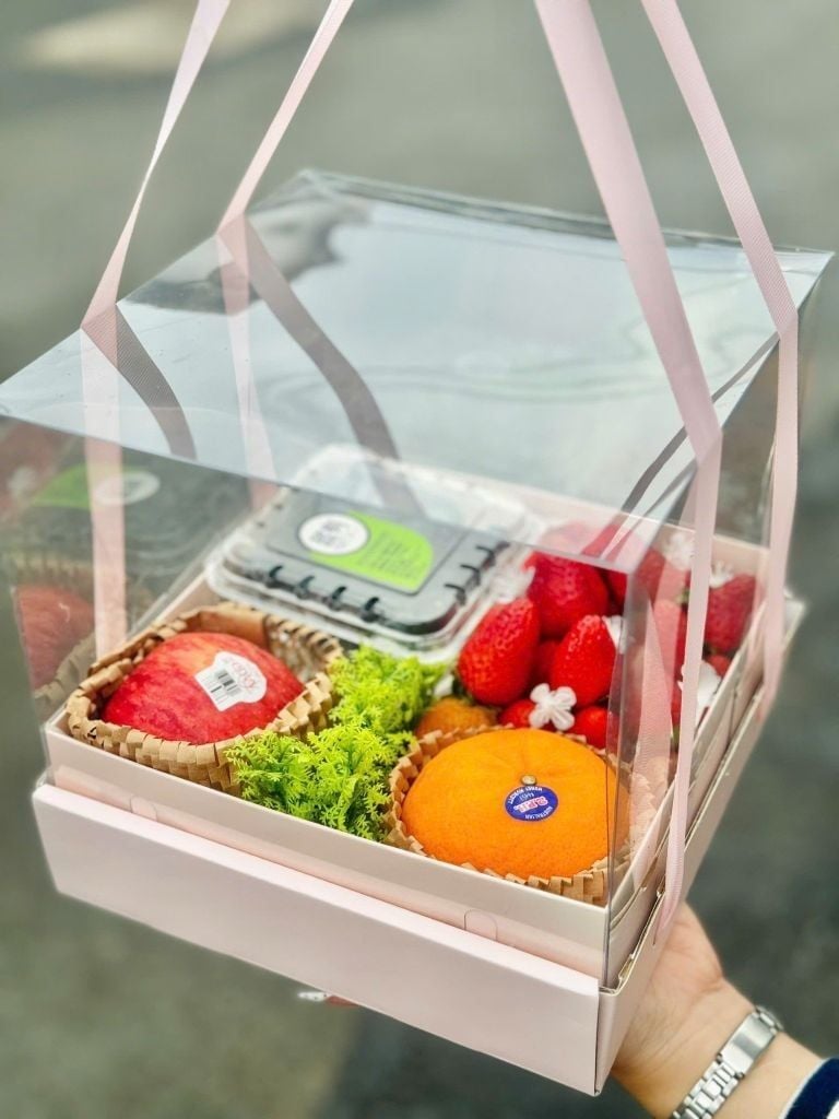 Set Quà Tặng Nàng 14/2 - Set Trái Cây Hoa Thanh Lịch