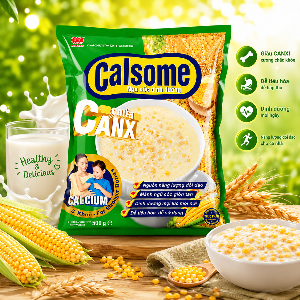 Ngũ Cốc Dinh Dưỡng Calsome- Gói 500g