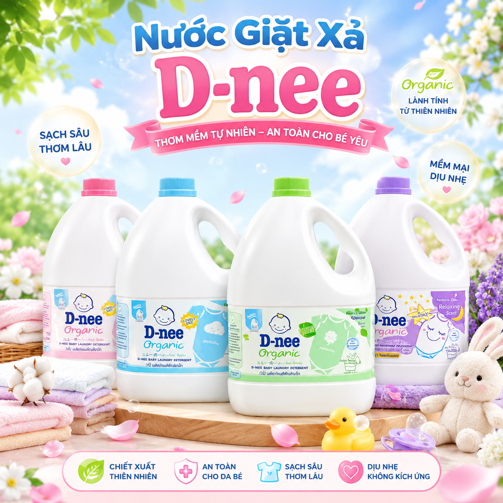 Nước Giặt Xả D-nee Cho Bé - 3000ml