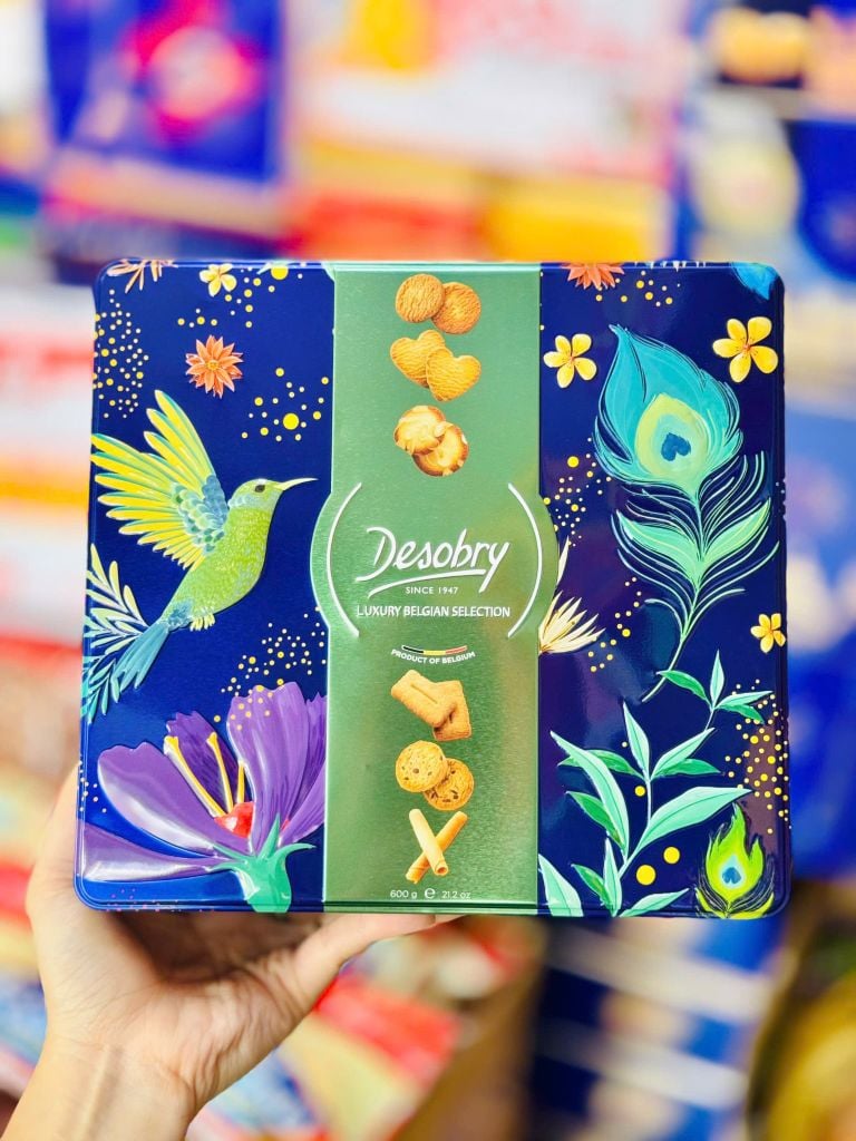 Hộp Bánh Bơ Desobry Bỉ Hộp Thiếc - 600g