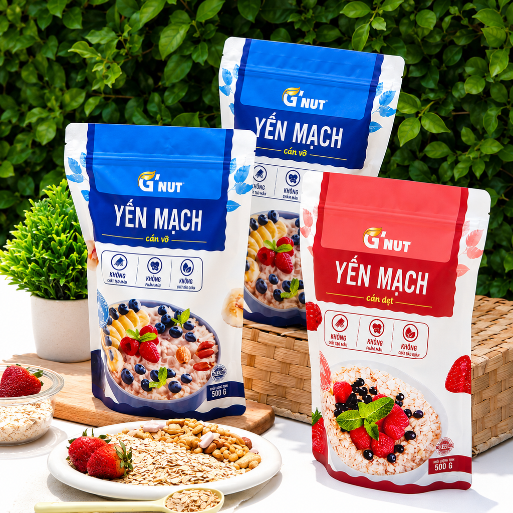 Yến mạch cao cấp G'Nut - Gói 500g