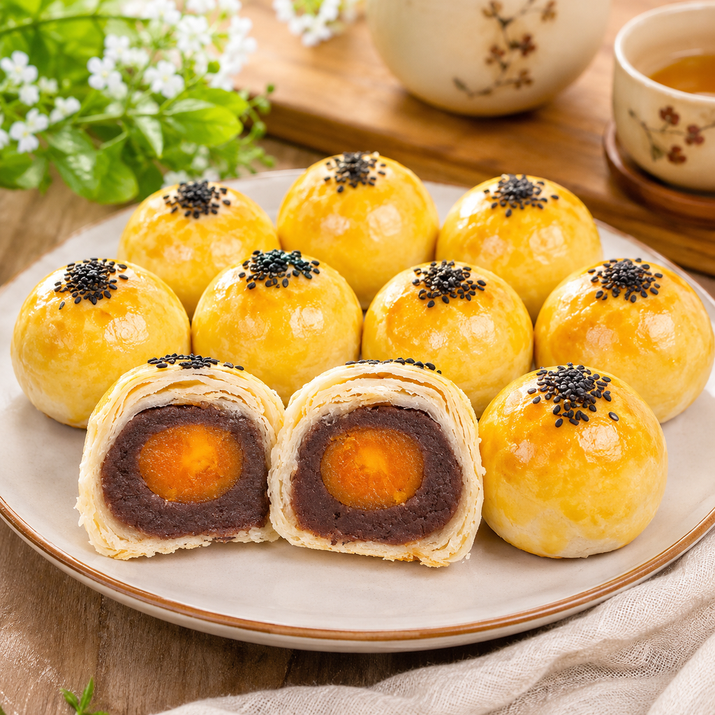 Bánh Lava Bei Yue Wan Vị Trứng Muối Và Khoai Lang Tím - 330g