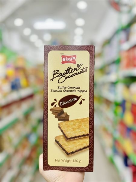 Bánh Quy Dừa Kem Bissin – 150g (Chocolate & Dừa)