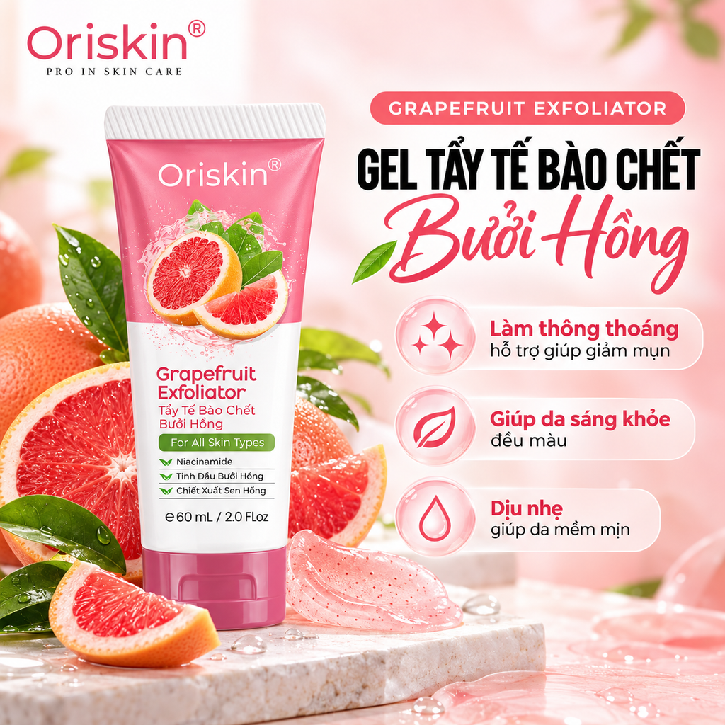 Gel Tẩy Tế Bào Chết Bưởi Hồng Oriskin - 60ml