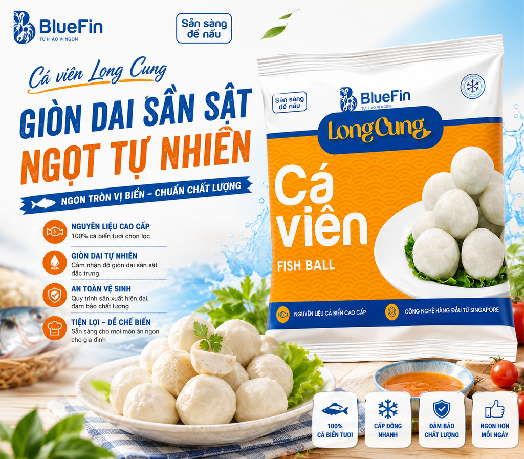 Cá Viên Long Cung Bluefin - 200g