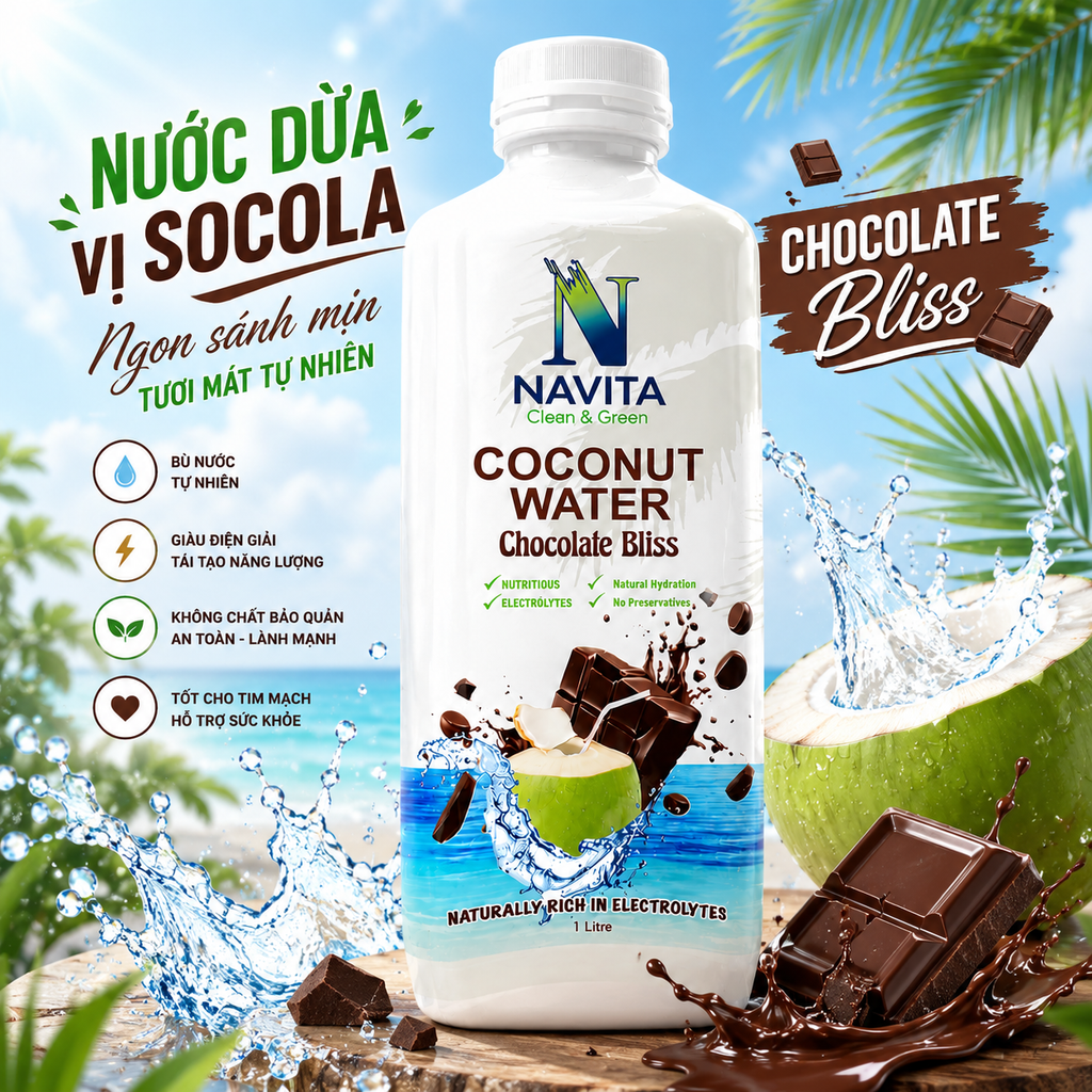 Nước Dừa Vị Socola Navita - 1 Lít