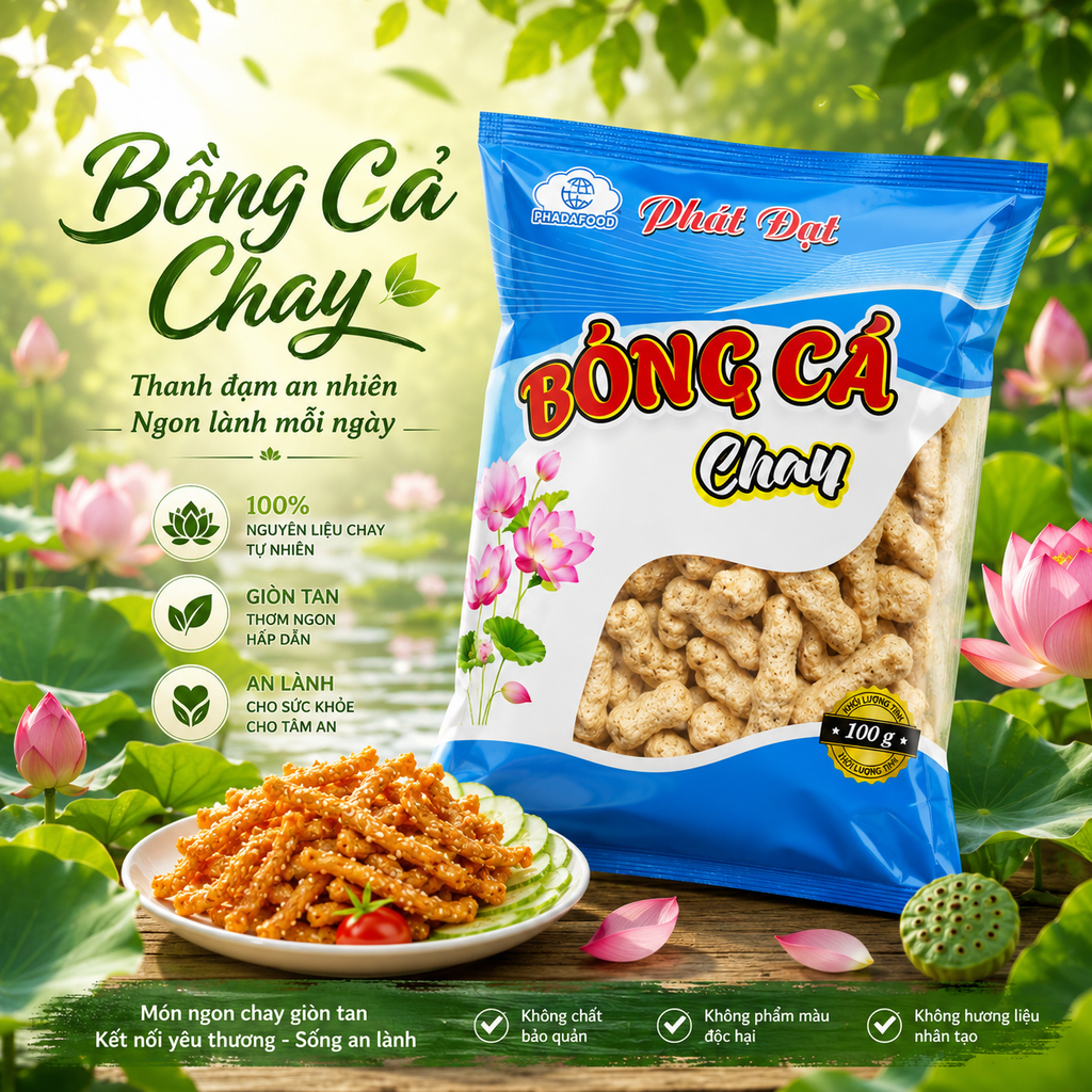 Bóng Cá Chay Phát Đạt - 100g