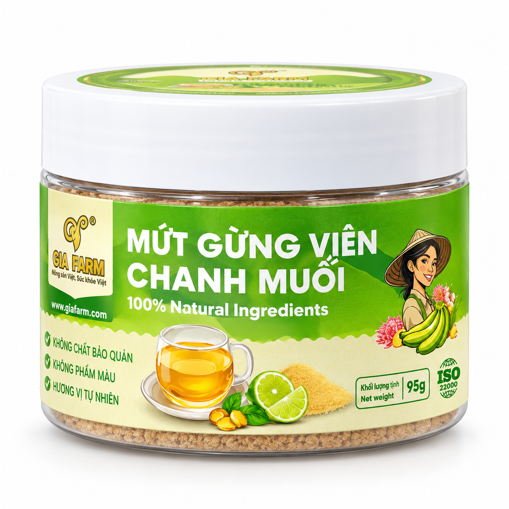 Viên Cốt Gừng Qna Farm Cao Cấp - 95g