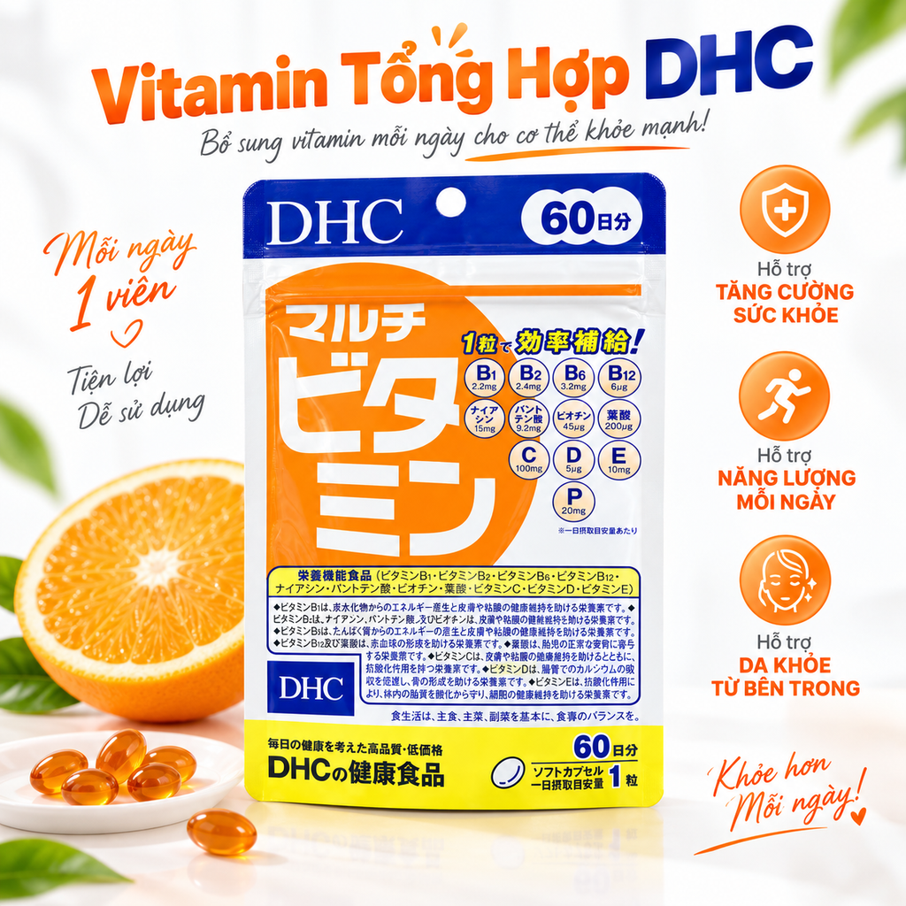 Vitamin Tổng Hợp DHC - 60 Viên