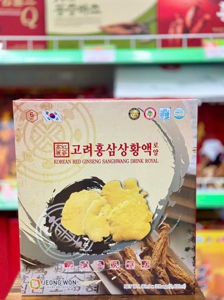 Nước Hồng Sâm Nấm Thượng Hoàng JeongWon - Hộp 30 gói x 80ml