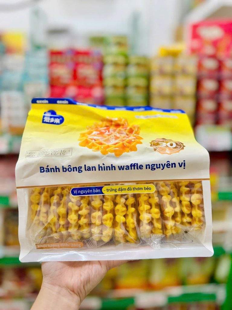 Bánh Bông Lan Hình Waffle Trứng Gà - 280g