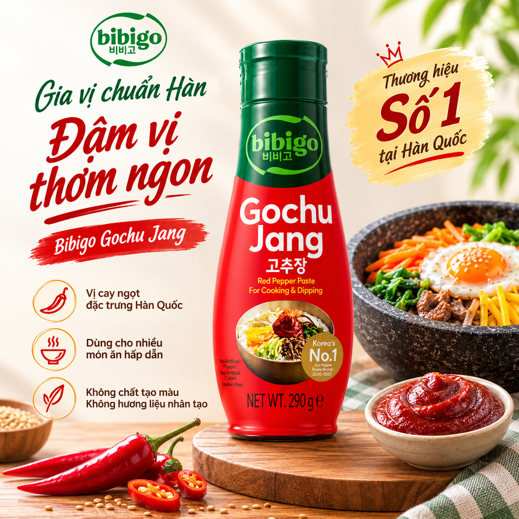 Tương Ớt Hàn Quốc Cay Ngọt Gochu Jang - 290g