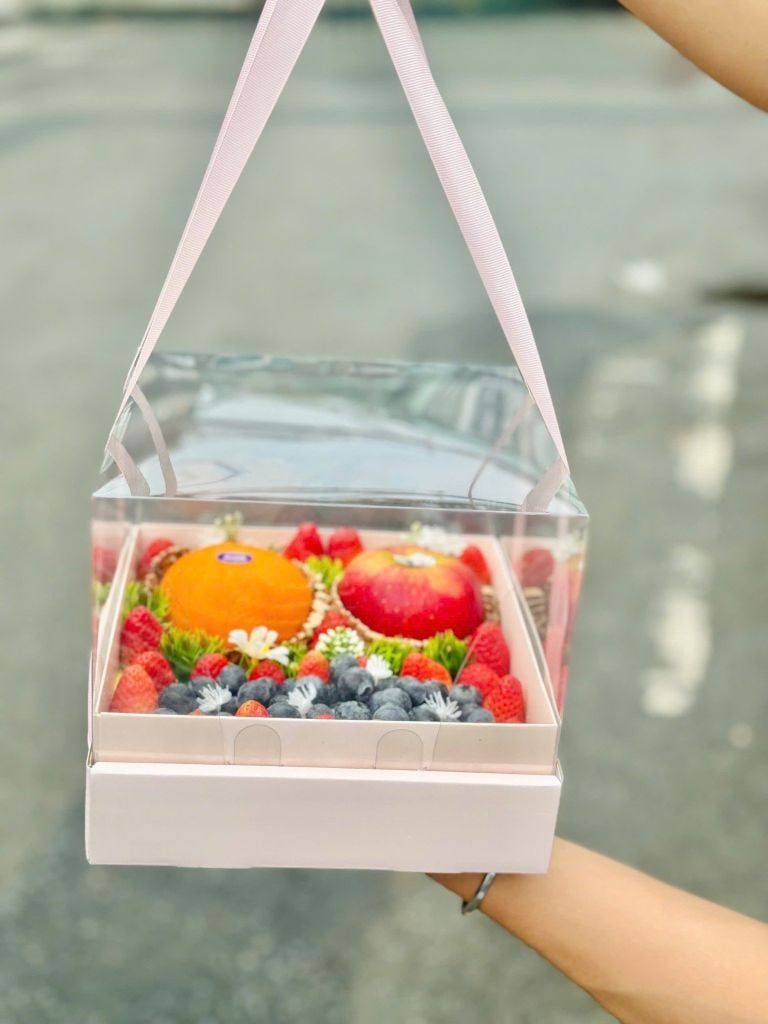 Set Quà Tặng Nàng 14/2 - Set Trái Cây Hoa Tinh Tế