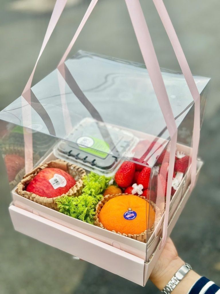 Set Quà Tặng Nàng 14/2 - Set Trái Cây Hoa Thanh Lịch