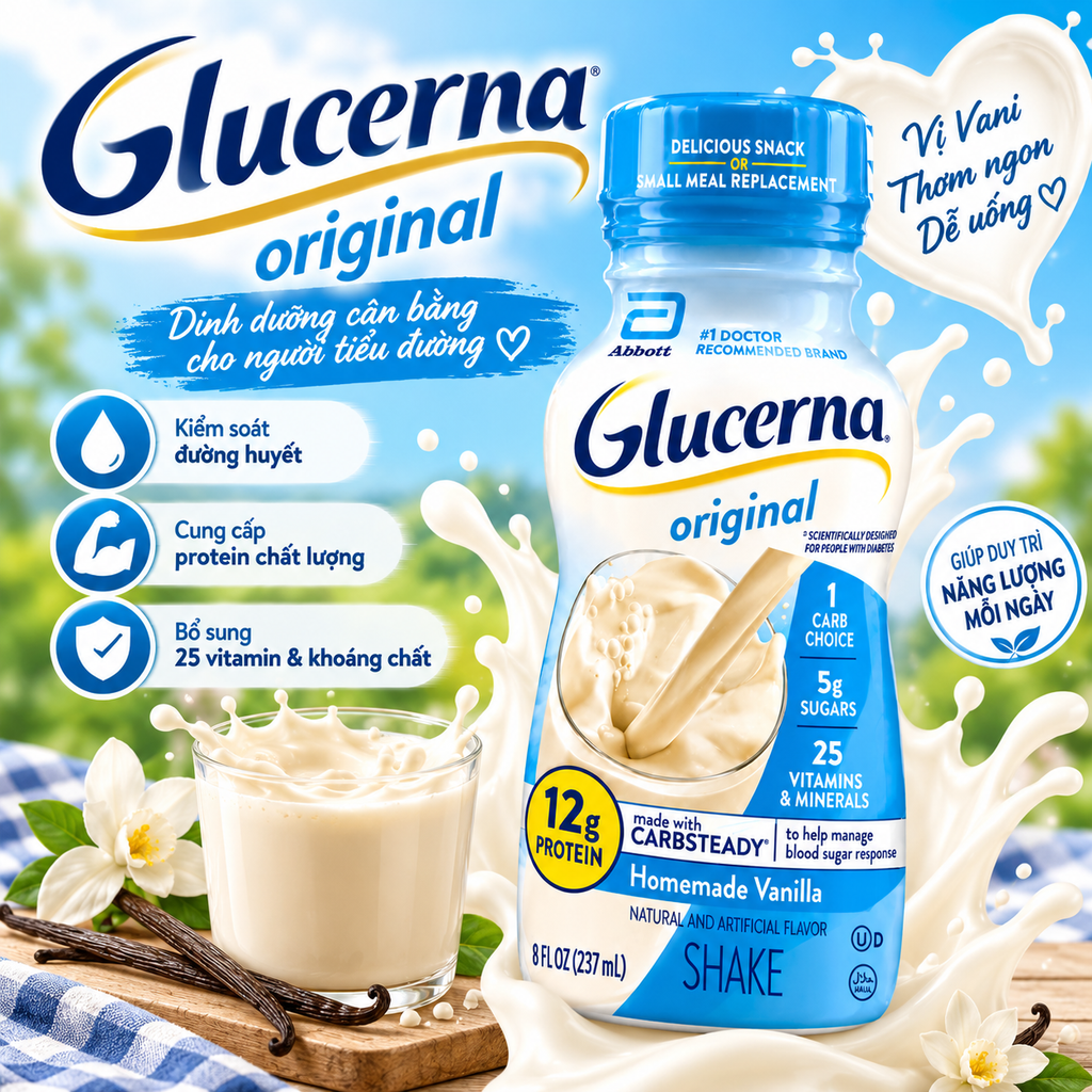 Sữa Glucerna Nước Dành Cho Người Tiểu Đường - 237ml