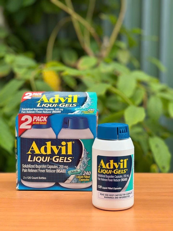 Cặp Viên Uống Hạ Sốt Advil Cao Cấp – 240 Viên