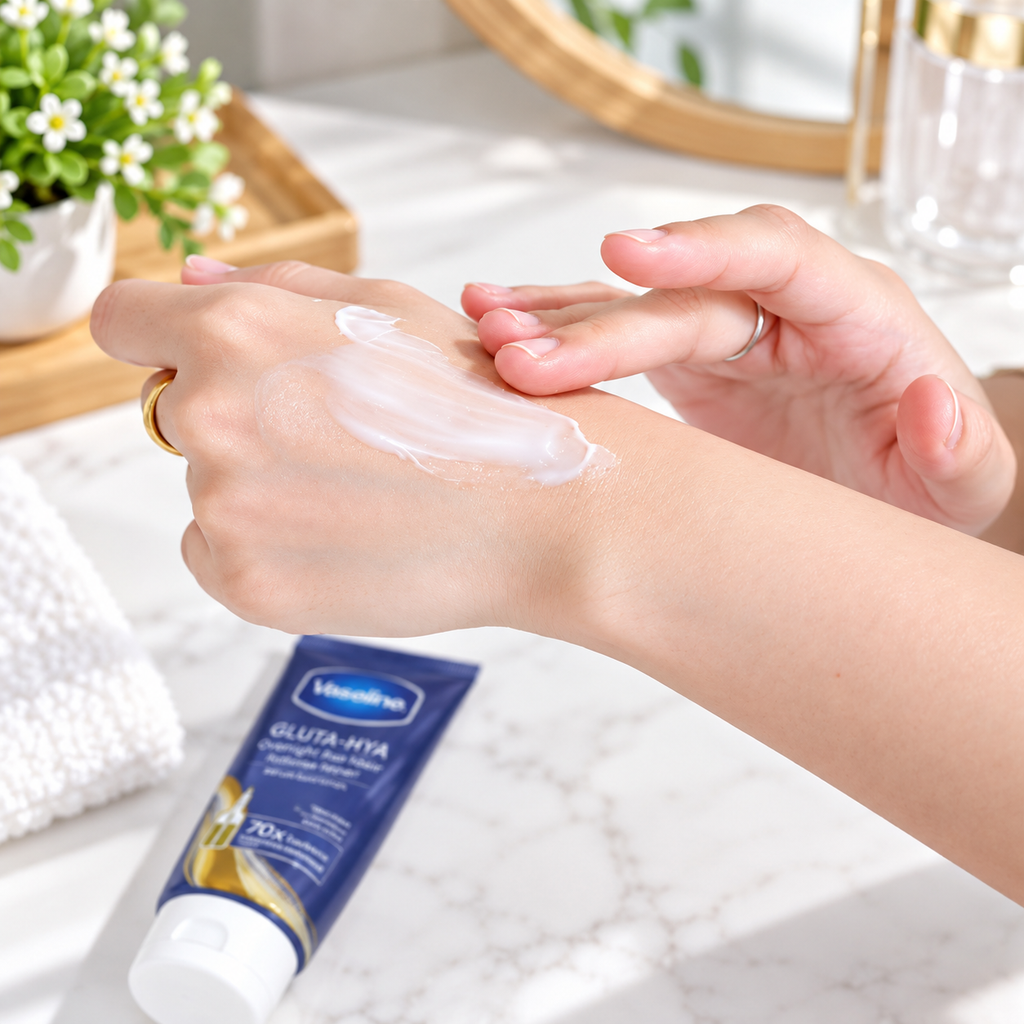 Dưỡng Thể Vaseline 70X Ban Đêm Overnight Radiance Repair - 300ml
