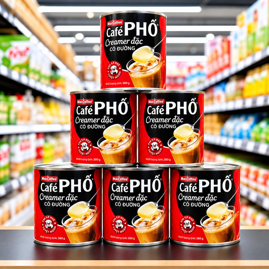 Sữa Đặc Cafe Phố MacCoffee - Hộp 395g