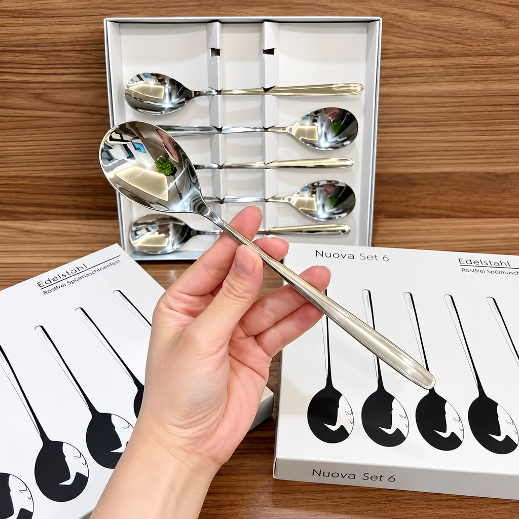 Bộ Muỗng Inox Cao Cấp Nuova 6 Cái