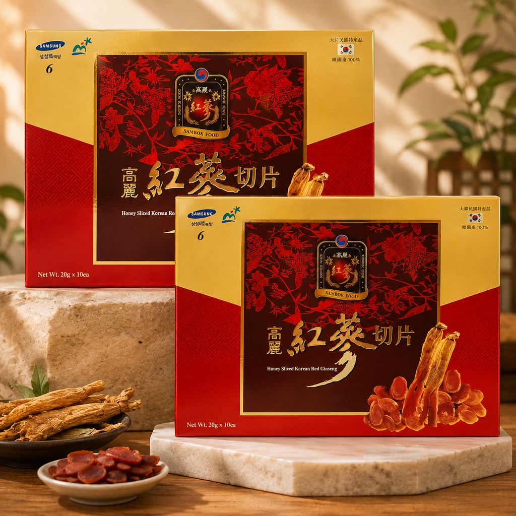 Hồng Sâm Lát Tẩm Mật Ong Sambok Food - 200g