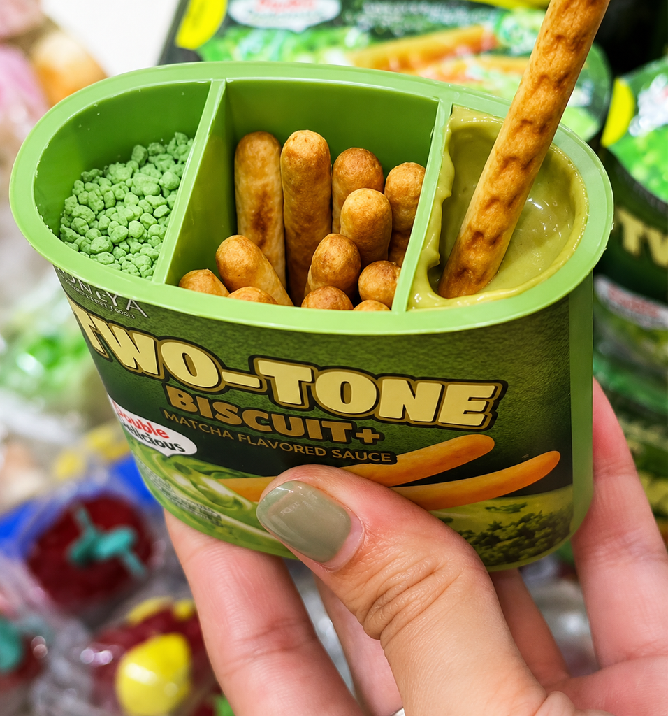 Bánh Chấm Ly Double Kem Vị Matcha Twotone - 35g