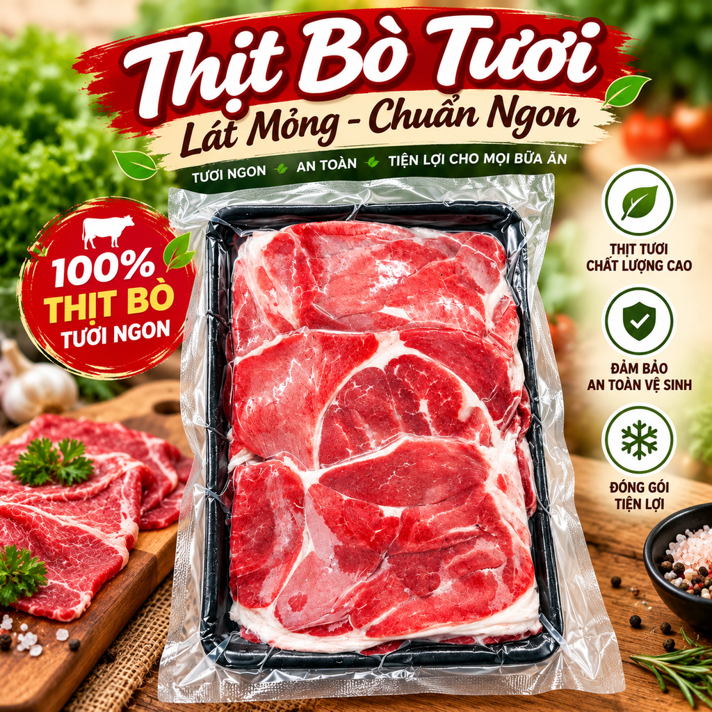Bắp Bò Shink Thái Mỏng - 500g