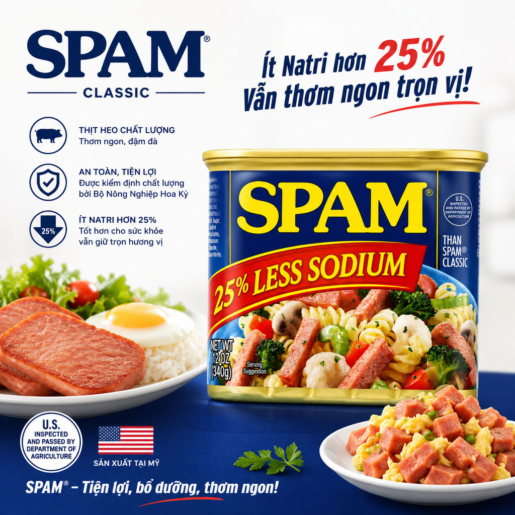 Thịt Hộp Spam Mỹ - 340g