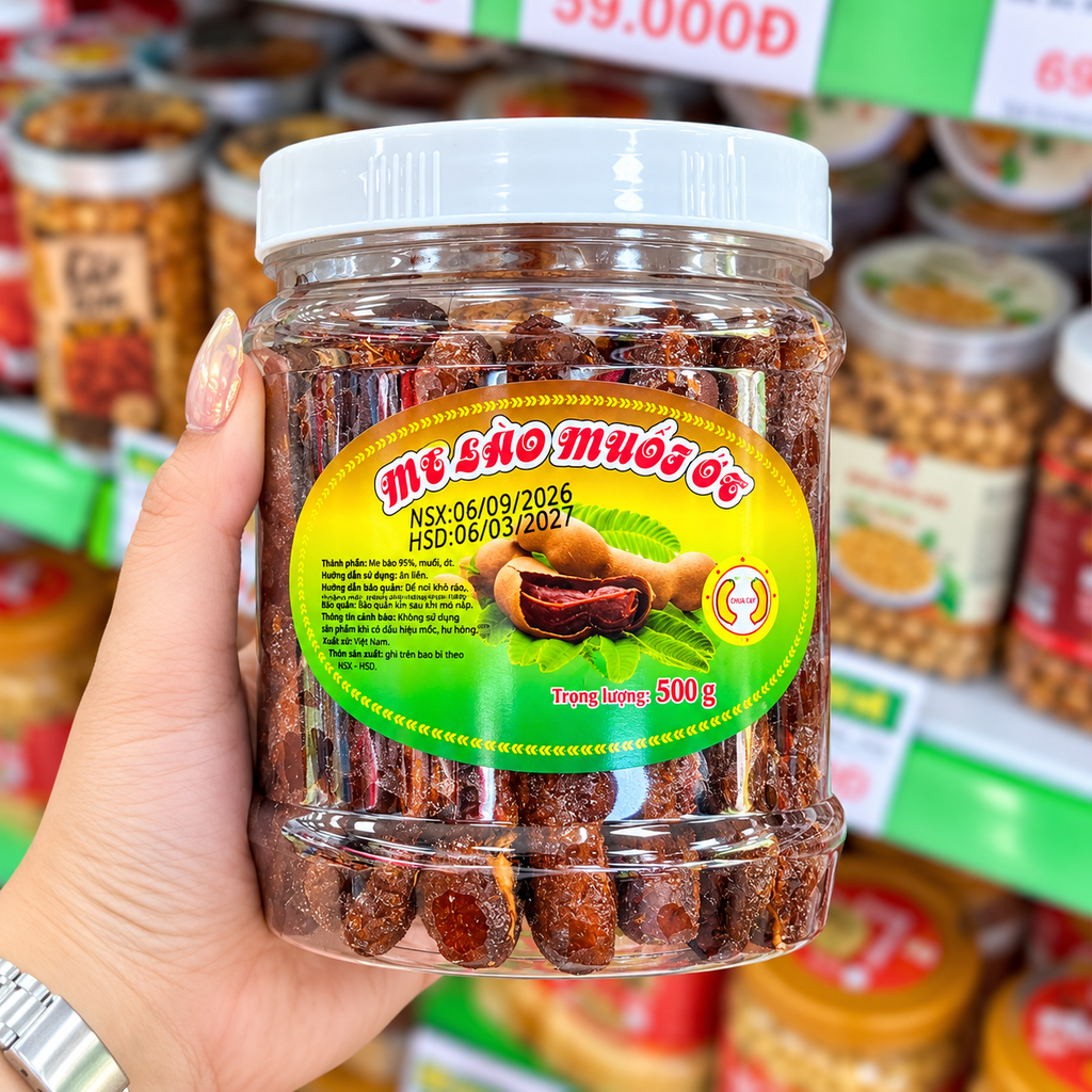 Me Lào Muối Ớt Đóng Hộp - 500g