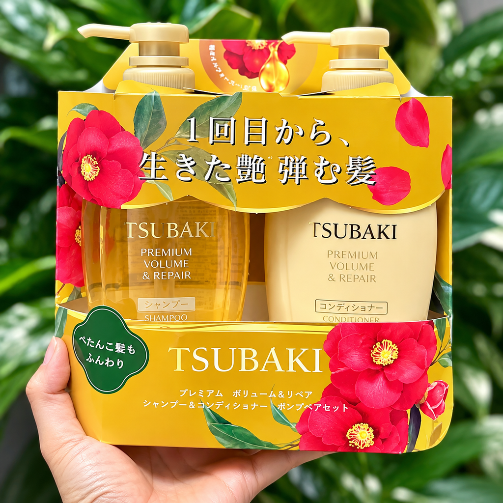 Bộ Gội Xả Tsubaki Premium Chuyên Dưỡng Phồng Và Phục Hồi Tóc - 450ml - 2 chai