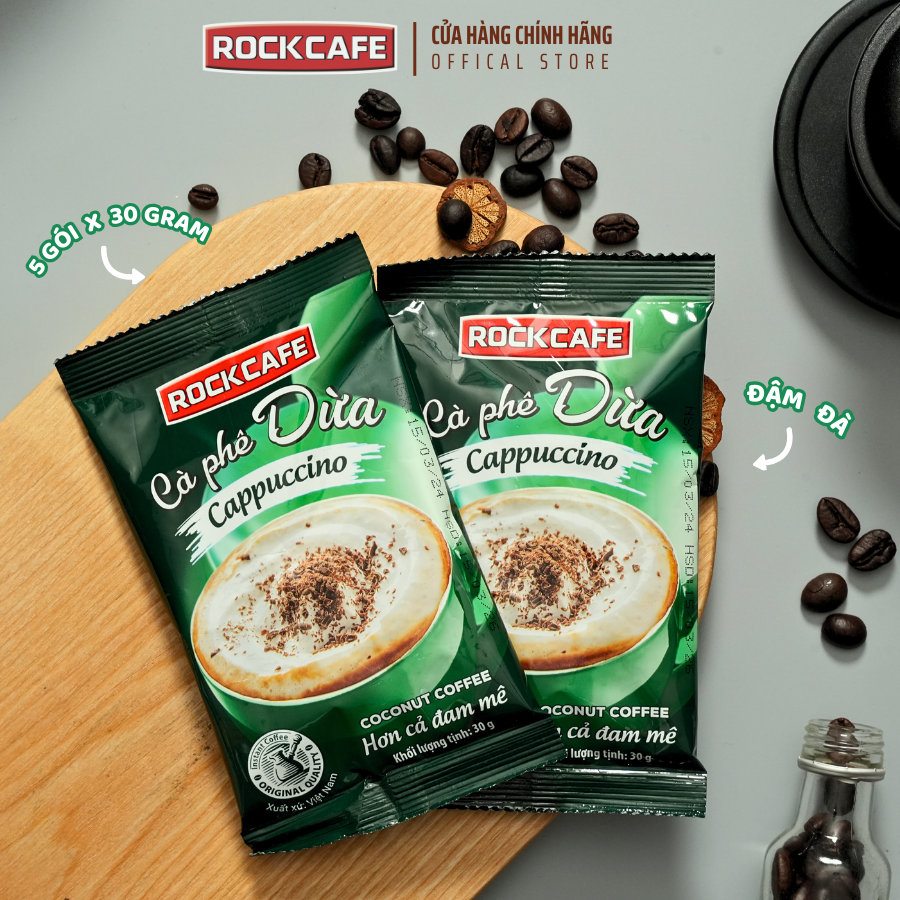 Cà Phê Dừa Cappuccino RockCafe – 150g